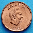 Монета Замбии 2 нгве 1983 год. Боевой орёл.