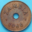 Монета Замбия 1 пенни 1966 год