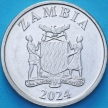 Монета Замбия 5 квача 2024 год. Лев