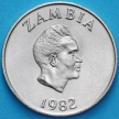 Монета Замбия 10 нгве 1982 год. Птица носорог.