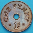Монета Замбия 1 пенни 1966 год.