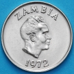 Монета Замбия 10 нгве 1972 год. Птица носорог.