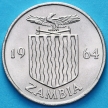 Монета Замбия 6 пенсов 1964 год