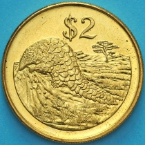 Зимбабве 2 доллара 2002 год.