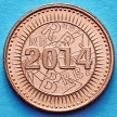 Монета Зимбабве 1 цент 2014 год.
