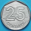 Монета Бразилия 25 сентаво 1995 год. ФАО.