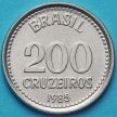 Монета Бразилия 200 крузейро 1985 год.