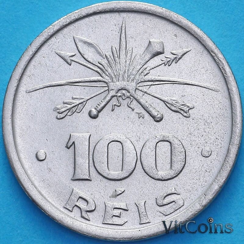 Монета Бразилии 100 рейс 1932 год. 400 лет Колонизации. Монета Бразилии 100 рейс 1932 год. 400 лет Колонизации.