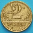 Монета Бразилия 2 крузейро 1944 год.