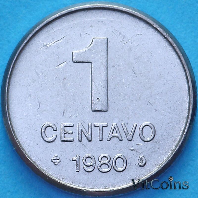 Монета Бразилия 1 сентаво 1980 год. ФАО Монета Бразилия 1 сентаво 1980 год. ФАО