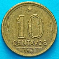 Бразилия 10 сентаво 1950 год.