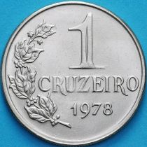 Бразилия 1 крузейро 1978 год.