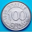 Монета Бразилия 100 крузейро 1993 год. Гривистый волк