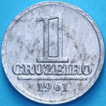 Бразилия 1 крузейро 1961 год. Герб Бразилия 1 крузейро 1961 год. Герб