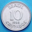 Монета Бразилии 10 крузадо 1987-1988 год