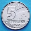 Монета Бразилия 5 крузейро 1991 год. Фермер