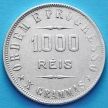 Монета Бразилии 1000 рейс 1906 год. Серебро.