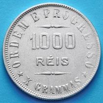 Бразилия 1000 рейс 1906 год. Серебро.