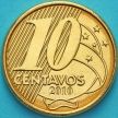 Монета Бразилия 10 сентаво 2010 год. Педру I.