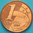 Монета Бразилия 1 сентаво 2004 год.