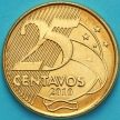 Монета Бразилия 25 сентаво 2010 год. Мануэл Деодору.