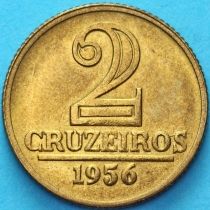 Бразилия 2 крузейро 1956 год. Бразилия 2 крузейро 1956 год.