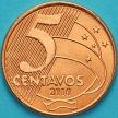 Монета Бразилия 5 сентаво 2010 год. Тирадентис.
