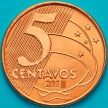 Монета Бразилия 5 сентаво 2018 год. Тирадентис.