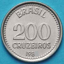 Бразилия 200 крузейро 1986 год.