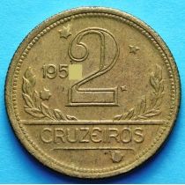 Бразилия 2 крузейро 1950 год.
