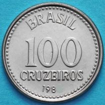 Бразилия 100 крузейро 1985 год. Звезда.