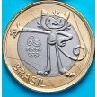 Монета Бразилия 1 реал 2016 год. Олимпиада. Винисиус