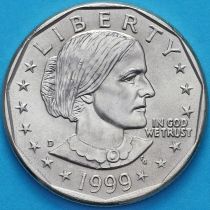 США 1 доллар 1999 год. Сьюзен Энтони. D
