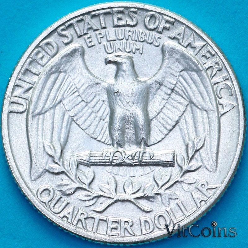 Монета США 25 Центов 1963 год. Филадельфия. UNC Монета США 25 Центов 1963 год. Филадельфия. UNC