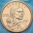 Монета США 1 доллар 2001 год. Сакагавея. Парящий орел. D. BU