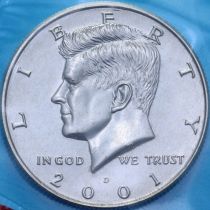 США 50 центов 2001 год. D. BU