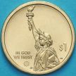 Монета США 1 доллар 2019 год. D. Лампа накаливания Томаса Эдисона