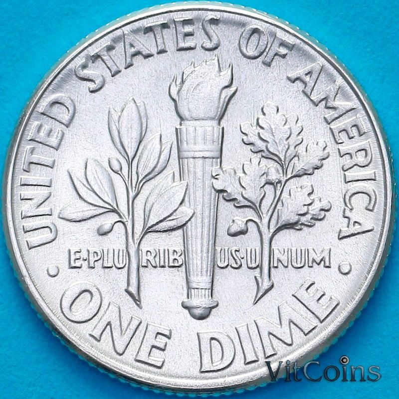 Монета США 10 центов 1963 год. Филадельфия. UNC