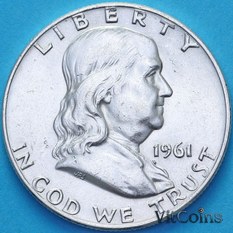 Монета США 50 центов 1961 год. D.