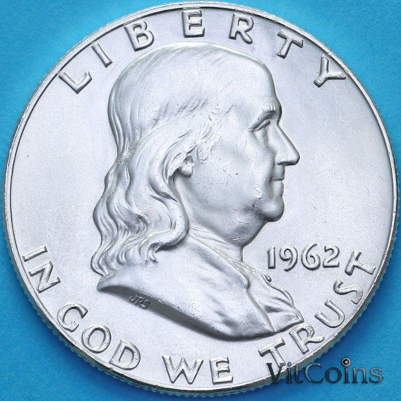 Монета США 50 центов 1963 год. UNC