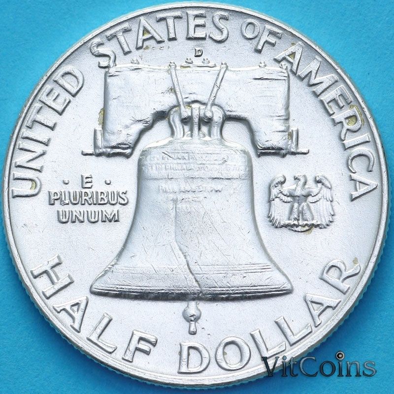 Монета США 50 центов 1961 год. D.