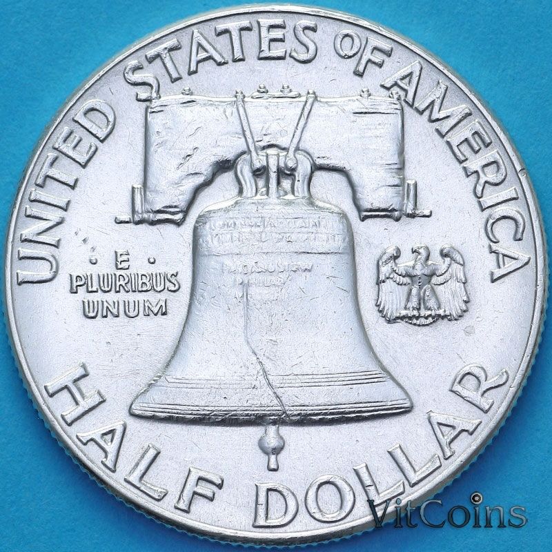 Монета США 50 центов 1949 год.