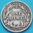 Монета США дайм Барбера (10 центов) 1907 год. Филадельфия. Серебро.