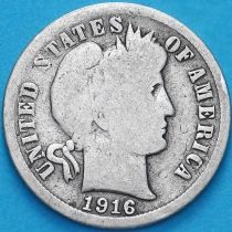 США дайм Барбера (10 центов) 1916 год. Сан-Франциско. Серебро.