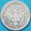 Монета США квотер Барбера (25 центов) 1895 год. S. Серебро.