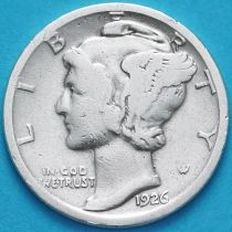 США 10 центов (дайм) 1926 год. Филадельфия. Серебро.