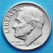 Монета США 10 центов (дайм) 1950 год. S. Серебро