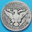 Монета США квотер Барбера (25 центов) 1900 год. Филадельфия. Серебро.