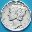 Монета США 10 центов (дайм) 1936 год. D. Серебро