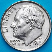 США 10 центов (дайм) 1991 год. Р